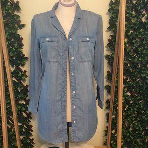 & Denim Lightweight Denim Tunic Sz US 2